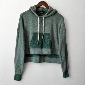 NEW Urban Outfitters “Out from Under” Green Cropped Hoodie Sweatshirt Size XS